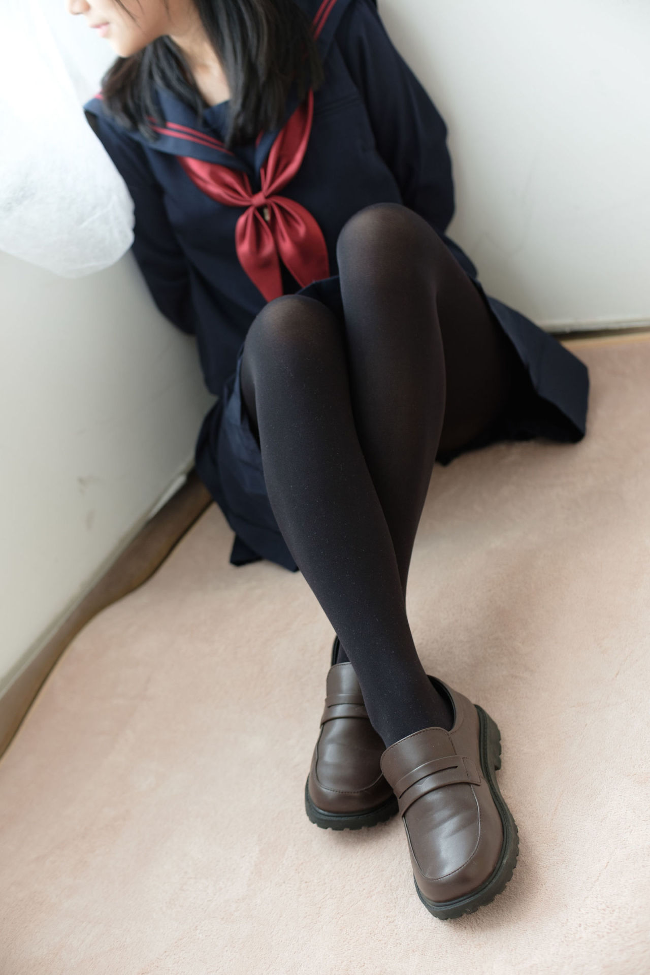 [森萝财团] BETA-024 JK黑丝少女 萝莉丝袜写真